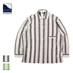 【新品】 OFFSHORE オフショア CROCHET SHIRTS メンズ/レディース ブラック/グリーン S-XL OS26-2SH-001のサムネイル