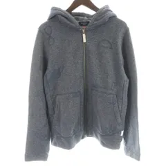 ポールスミス PAUL SMITH パーカー 長袖 L 紺 ネイビー フード付き ジップアップ 総柄 /KW ■GY99