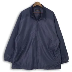 大きいサイズ メンズUS-XXLサイズ GREG NORMAN フルジップ ポリエステルウインドブレーカー ネイビー ブルゾン アメリカ古着 hjc-0083
