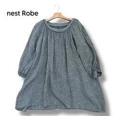 【nest Robe】 リネンギャザーチュニック ブラウスのサムネイル