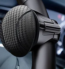 RICAUTO ハンドルスピンナー ベアリング構造 ベテランドライバー推奨 プレゼント 大型トラック 乗用車 ハイエース 軽自動車 スピンナーノブ パワーハンドル 取付キット付き (楕円形, カーボン調, 2025)