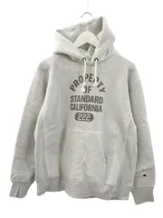 チャンピオン CHAMPION ×STANDARD CALIFORNIA スタンダードカリフォルニア リバースウィーブ フーディ C8-U111 グレー L 長袖 プルオーバー パーカー トップス