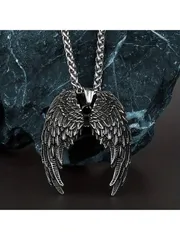 ジュエリー メンズ ネックレス 天使の羽のペンダント ヴィンテージ メンズファッション クリエイティブなペンダントネックレス