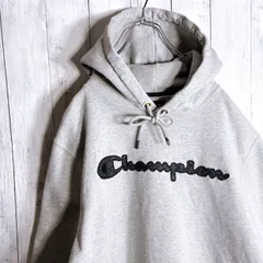 【海外モデル】チャンピオン Champion スーパーヘビーウエイト グレー スウェット パーカー #g01