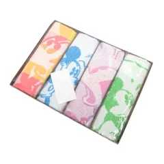 ミッキーマウス 4 FACE TOWELS フェイスタオル4枚セット マルチカラー /FF  ■GY18
