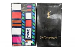 未使用 イヴサンローラン YVESSANTLAUREN　スポーツタオル ホワイト　ブルー　ロゴ　ＹＳＬ 未使用品 ブランド雑貨 