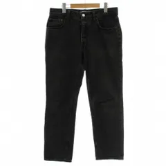 ザラ ZARA デニムパンツ ジーンズ ストレート 42 黒 ブラック /XZ ■GY99