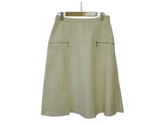 k05241211037　LAUTREAMONT　40　White　Lサイズ程度　スカート　ミディアム丈　秋冬
