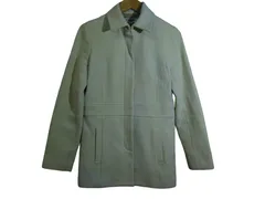 k05241211008　NATURAL BEAUTY BASIC　Mサイズ　ホワイト×ベージュ　　アウター　コートミディアム丈　秋冬