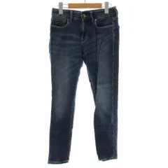 プラステ PLST デニムパンツ ジーンズ スキニー アンクル丈 24 インディゴ 紺 ネイビー /XZ ■GY99