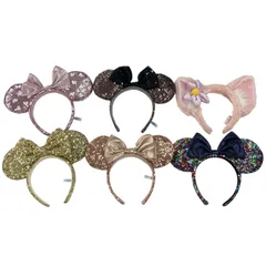 186001 Disney ディズニー カチューシャ　スパンコール、リーナ・ベル 6点まとめ売り