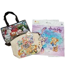 186001 現状品 Disney ディズニー ダッフィー＆フレンズ　トートバッグまとめ 2点まとめ売り