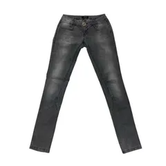 186000 PHILIPP PLEIN フィリッププレイン スカルデザイン デニム　スーパースリムフィット S ブラック レディースのサムネイル