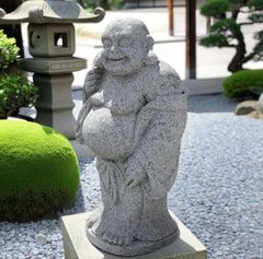 引取希望 和み地蔵 お地蔵さん ほほえみ地蔵 御影石 庭石 石像 石彫 石仏 引取希望 和み地蔵 お地蔵さん ほほえみ地蔵 御影石 庭石 石像 石彫