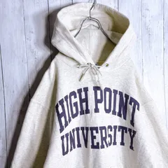 【入手困難/海外モデル】チャンピオン Champion カレッジロゴ ホワイトグレー スウェット パーカー#g13