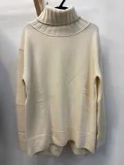 ◆MUSE de DOUXIEME CLASSE ミューズ セーター ハイネック オフホワイト GY70 ウール カシミヤ 中古◆20776★