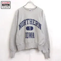 00s Champion カレッジ ３段プリント リバースウィーブスウェット メンズ 表記Mサイズ