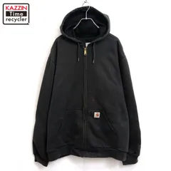 00s Carhartt ジップアップ 裏メッシュ スウェット パーカー メンズ 表記Lサイズ