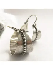 ジュエリー レディース イヤーアクセサリー 1ペア レトロ カービング柄フープピアス、ミニマリスト ビンテージ ボヘミアンスタイル ジュエリー ウーマンへのギフト