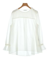 極美品 モラビト 総レース フレアスリーブブラウス 白 40 MORABITO