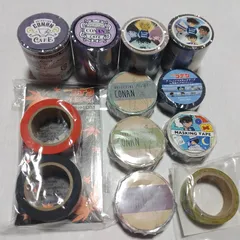 【新品未開封】 11点セット 名探偵コナン マスキングテープセット まとめ売り 劇場版 コナンカフェ W-218