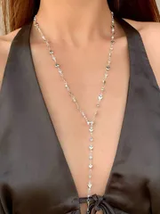 ジュエリー レディース ネックレス 1個 ゴールド/シルバーハート キュービックジルコニア ネックレス 女性用、パーティー/フォーマルアクセサリー バレンタイン、母の日、母の日ギフト