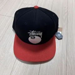 STUSSY ツイル ストック 8ボール キャップ ブラック (新品)