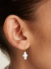 ジュエリー レディース イヤーアクセサリー 1ペア 925スターリングシルバー 非対称バロック真珠クロス真珠スタッドピアス レディース用