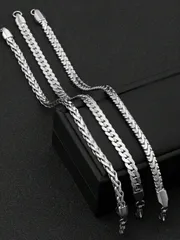 ジュエリー メンズ ブレスレット セット ステンレススチールメンズブレスレット 3個セット、中空スネークチェーン、ヴィンテージエンボス加工、長さ20cm、デイリーウェアに適し、新年のギフト、ホリデーギフト
