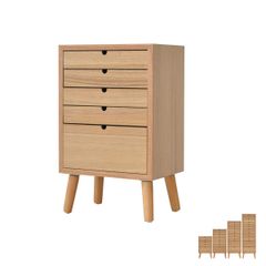 起立木工 NORA ノーラ チェスト ナラ天然木 オーク材 4段 大塚家具
