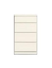 4段チェスト ホワイト 収納家具 キャスター付 60×30×89cm 004 - メルカリ