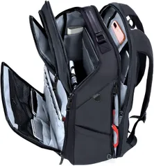 [ABIBA] ビジネスリュック メンズ 大容量 リュックサック スクエアリュック パソコン 15.6インチPC USB充電ポート 通勤 出張 旅行防水 型崩れ防止 軽量 黒 ファスナー徹底