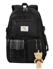 [monomark] リュック レディース 通学 大容量 バックパック バッグ 【品質にこだわり】【日本正規ブランド】 (ブラック) (ブラックチェック)