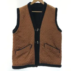 【中古】リバーシブルベスト ブラウン[10]