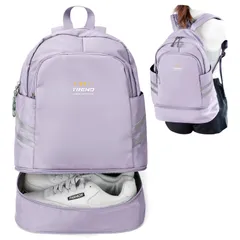 [WEFLIER] スポーツ リュック レディース メンズ スポーツバッグ 防水 デイバッグ シューズポケット付きリュック 軽量 小さめ 防水大容量 靴袋乾湿分離 ジム デイパック