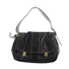 マリノ オルランディ MARINO ORLAND トートバッグ ハンド レザー 型押しロゴ 黒 ブラック ■GY11 /MQ