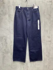 新品 UNIQLO ユニクロ 221-464744 ワイドストレートジーンズ デニムパンツ size29/ネイビー ■■ レディース