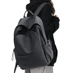 [SEAFEW] レディース リュック リュックサック 大容量 タウンリュック バックパック バッグ 女性 高校生 メンズ 女子 通学 通勤 旅行 軽量 防水 ブラック