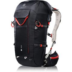 [NORDKAMM] 7000 units sold annually in Germany. 40L Hiking Backpack with Rain Cover and Helmet Holder. Waterproof, 3000mm Water Pressure Resistance, Lightweight, Large Capacity. Ideal for Disaster Preparedness, Travel, Outdoor Activities, Camping, and Assorted Backpacks (Navy)