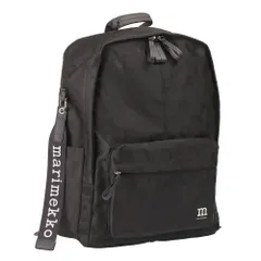 [マリメッコ] バックパック リュック ウニッコ Zip Top Backpack Unikko 93324 999 ブラック [並行輸入品]