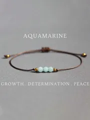 ジュエリー レディース ブレスレット 1個 アクアマリンブレスレット レディース ブレスレット 21歳の誕生日プレゼント アクアマリンジュエリー 3月の誕生石ギフト 魚座ジュエリー