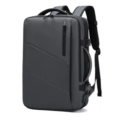 [KURASUUMO] ビジネスリュック ビジネスバッグ 拡張 23-39L 大容量 防水 軽量 PC リュック A4収納可 通勤バッグ バックパック 出張 メンズ レディース 【グレー】