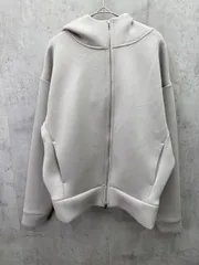NANO universe ナノユニバース テックダンボール ダブルジップ BIGパーカ 男女兼用 sizeM/ベージュ  ■◇ レディース