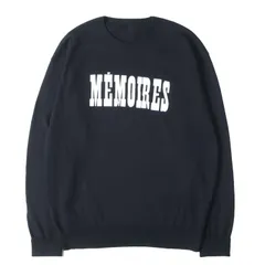 UNIFORM EXPERIMENT ユニフォームエクスペリメント ニット ネイビー サイズ:2 | 21SS fragment design ×ASGER JORN コットンニット(MEMOIRES / CREWNECK KNIT) | コラボ【中古】のサムネイル