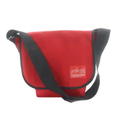 マンハッタンポーテージ Manhattan Portage メッセンジャーバッグ ショルダーバッグ 斜めがけ キャンバス ロゴ 赤 レッド ■GY01 /MQ