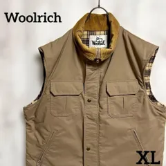 70年代白タグ WOOLRICHウールリッチ ベスト XL 90sヴィンテージ 古着 無骨デザイン ビッグシルエット アウトドア アメカジ 防寒 人気希少 メンズトップス　25-807