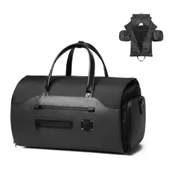 新品 3WAYガーメントバッグ 50L大容量 IDEASHOW スーツ収納/靴収納ダッフルスーツカバー 型くずれ防止ボストンバッグ 出張用ビジネスバッグ リュックサック 防水防塵ショルダーバッグ 出張/就活/スポーツ/ジム