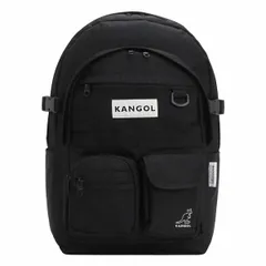 KANGOL(カンゴール) フロント フラップポケット リュック KGSA-BG00297 黒 ブラック