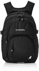 [カンゴール] リュック KANGOLロゴ刺繍 防水レインカバー付属 軽量 多機能 ポケット多数 PC収納 マルチ Free Size