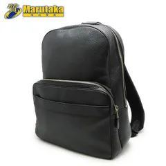 コーチ バックパック ハミルトン F72082 ぺブルレザー ブラック リュック かばん メンズ ビジネスバッグ PC収納 逸品質屋 丸高 尼崎市 COACH BackPack Hamilton Black Marutaka USED 兵庫県 送料無料